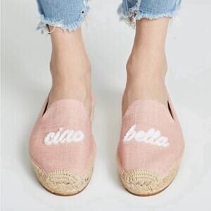 Soludos Women Flats 10 Pink Espadrille Slip On Shoes Bella Ciao Beachy Preppy